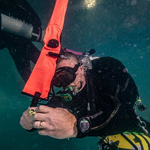 DSMB Diver (Delayed Surface Marker Buoy)