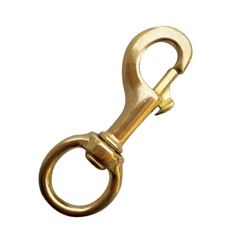 Brass Clip With SWIVEL Loop