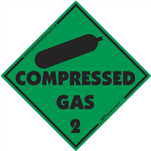 Magnetic Compressed Gas Symbol - HS CODE - 	39191099	  C.O.O. - 	GB