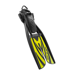 Twin Jet Max, Black/yellow, With Spring Straps - L