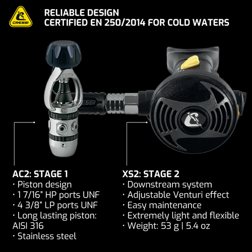 Cressi AC2 1st Stage & XS2 Second Stage