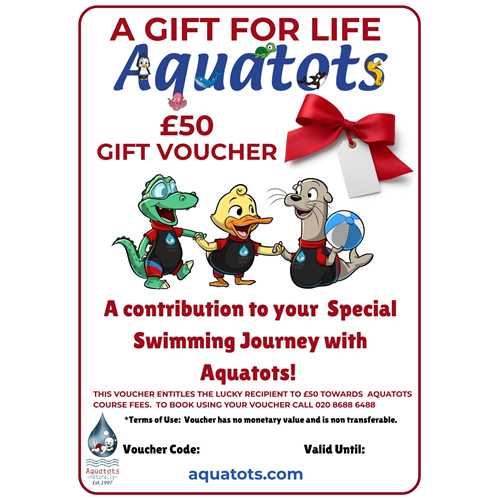 Aquatots Gift Voucher £50