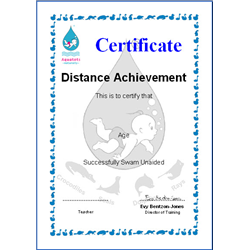 Distance Certificate