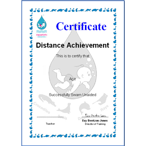 Distance Certificate and Badge